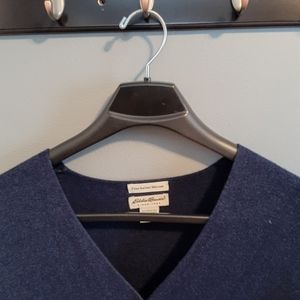 Eddie Bauer Navy Merino Long Cardigan